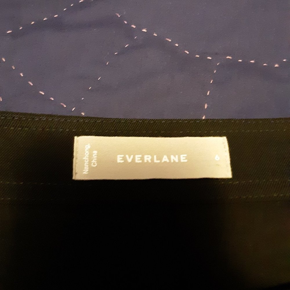 Everlane GoWeave Black Button Skirt, Size 6 - Picture 3 of 5